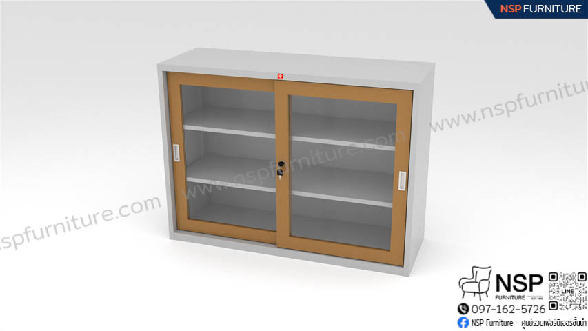 ตู้บานเลื่อนกระจก รุ่น KSG-120 - NSP Furniture