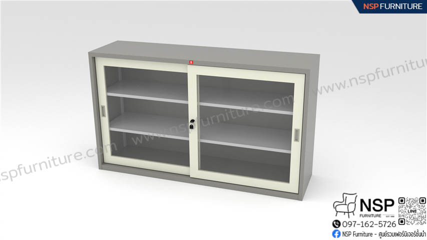 ตู้บานเลื่อนกระจก รุ่น KSG-150 - NSP Furniture