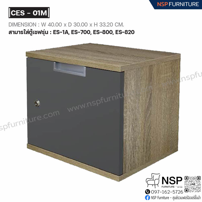 ตู้ซ่อนเซฟ ดับเบิ้ลเซฟ 2 ชั้น รุ่น CES-01M - NSP Furniture