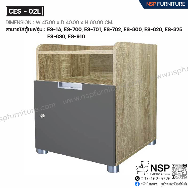 ตู้ซ่อนเซฟ ดับเบิ้ลเซฟ 2 ชั้น รุ่น CES-02L - NSP Furniture